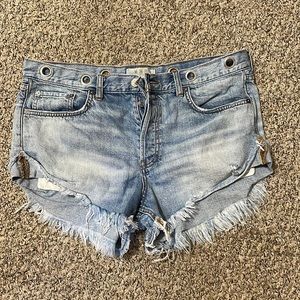 Free People Jean Shorts